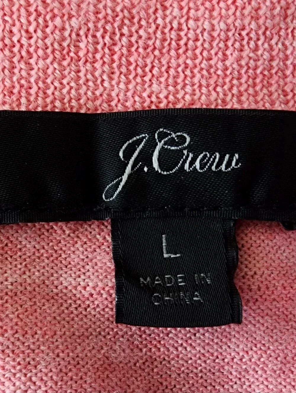 J. Crew | Tippi 100% Merino Wool Lightweight Crewneck Sweater | Coral | Large